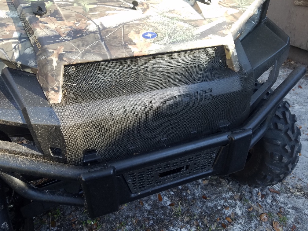 Clogged Polaris Ranger Radiator Fins