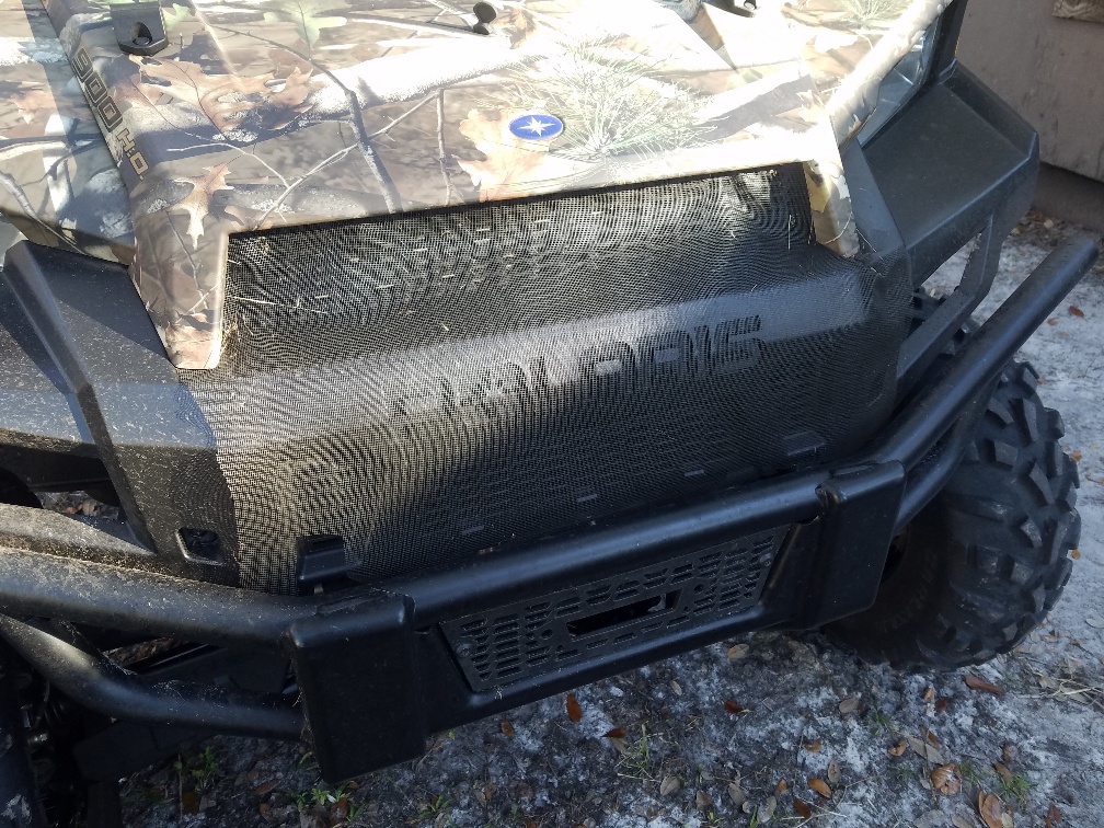 Clogged Polaris Ranger Radiator Fins