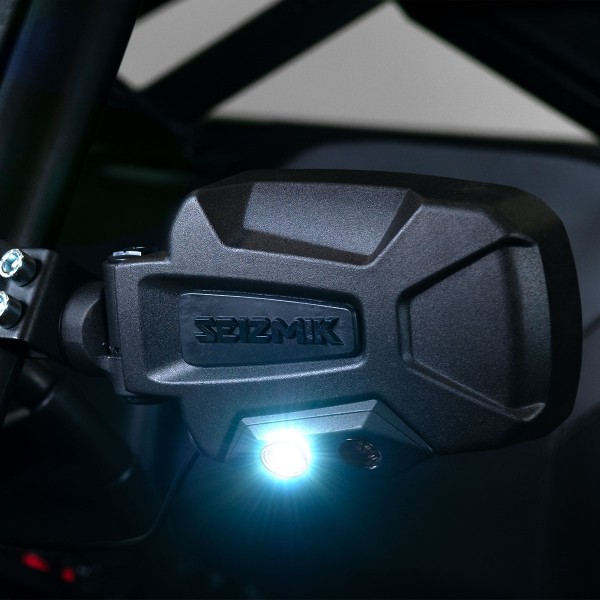  Polaris Ranger Pro-Fit Pursuit Night Vision Series Side View Mirrors with Dual Mode LEDs by Seizmik